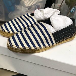Marc Jacobs Espadrilles Navy Blue Stripes